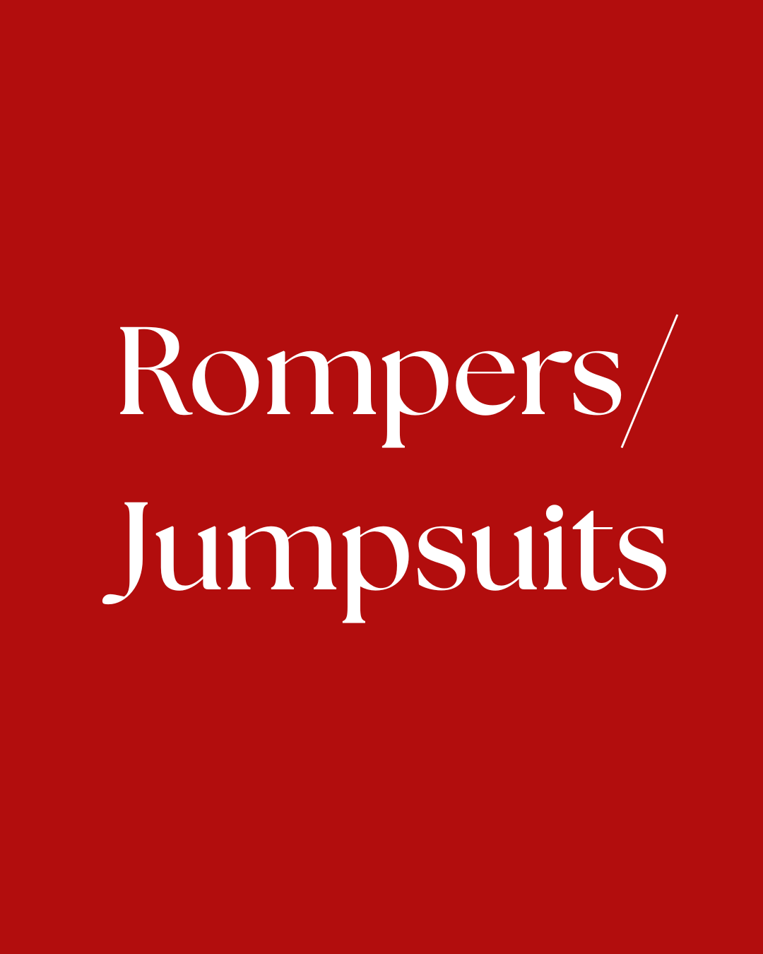 Rompers/Jumpsuits