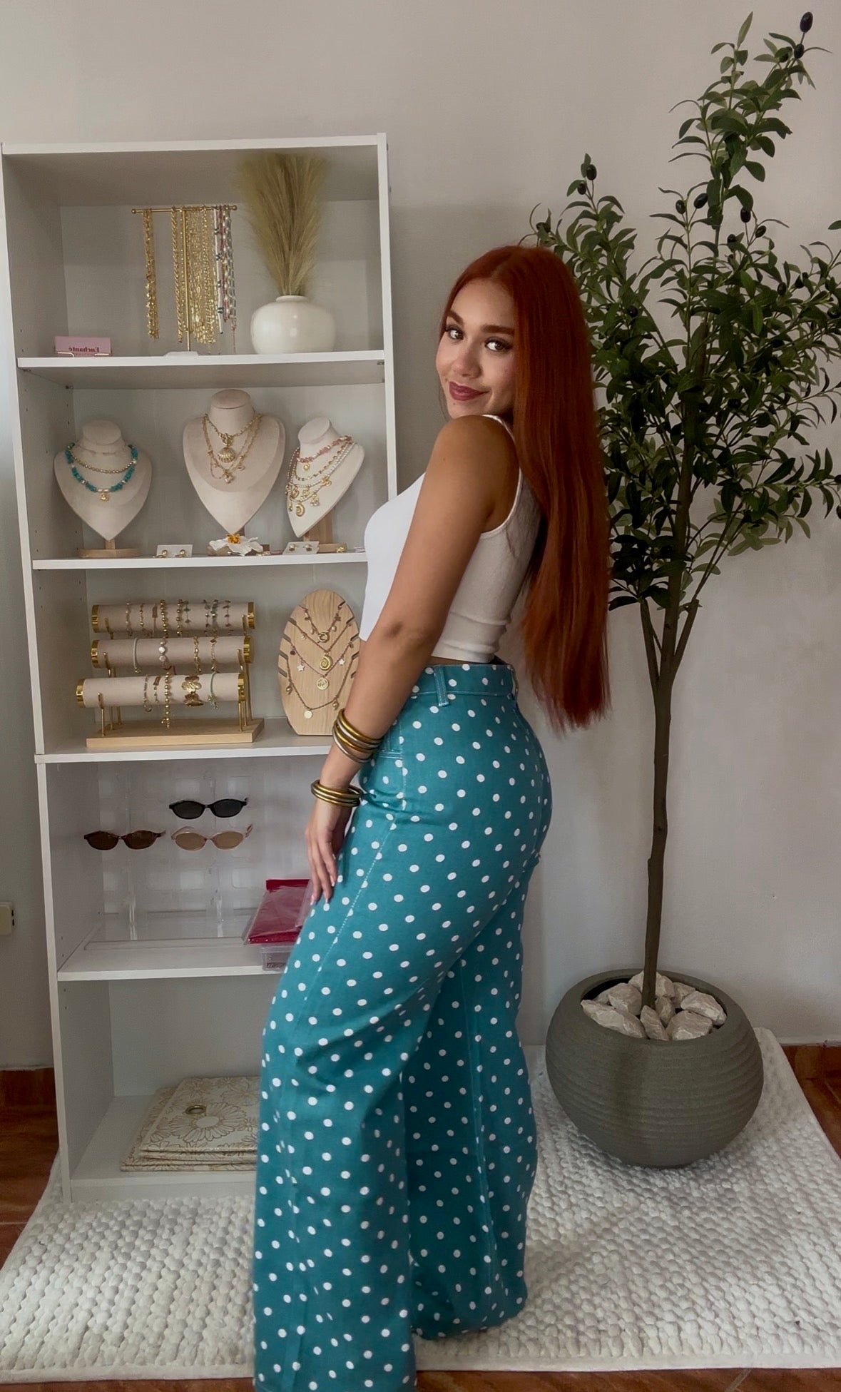 “Blue Polka Dot Pants”