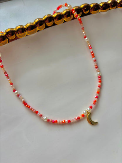 “Moon Sunset Necklace”