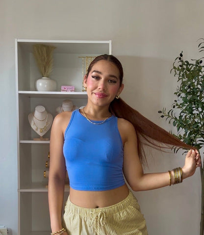 “Basic Blue Top”