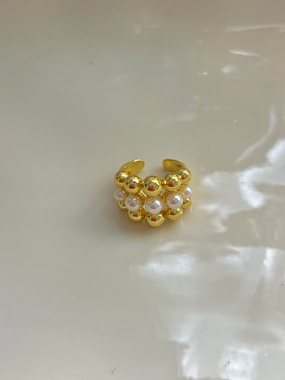 “Gold Pearl Ring”