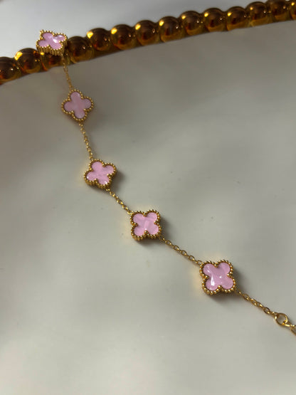 “Pink Clover Bracelet”