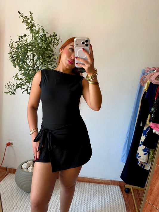 “Black Short Romper”